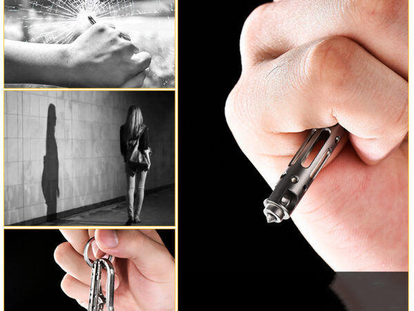 Mini Titanium Alloy Tactical Pen Multifunctional Tungsten Steel Tip Window Breaker Tool Outdoor Self-Defense Pen Functions