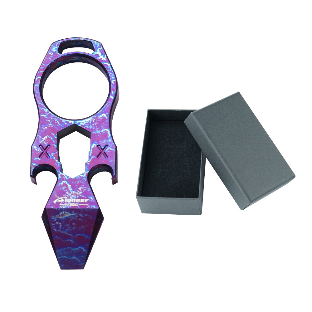 Colorful Large Titanium Alloy Multifunctional Keychain Outdoor Wrench Keychain Colorful Large Titanium Alloy Multifunctional Keychain Outdoor Wrench Keychain