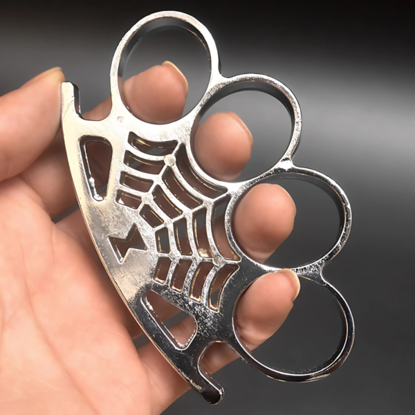 Spider Web Brass Knuckles – 4 Finger