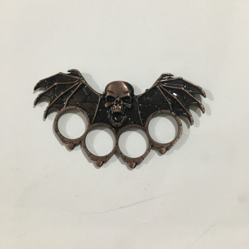 Skull Bat Novelty Brass Knuckles