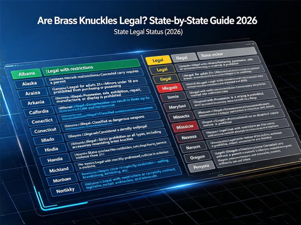 Are Brass Knuckles Legal? State-by-State Guide 2026